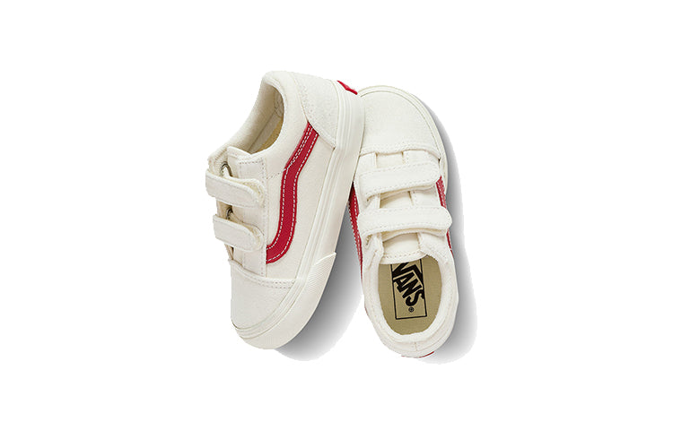 Vans Old Skool V Retro Low Tops Skateboarding Shoes White VN000D3YOXS
