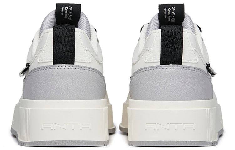 ANTA Skateboarding Shoes 'White Black Grey' 912228012-2