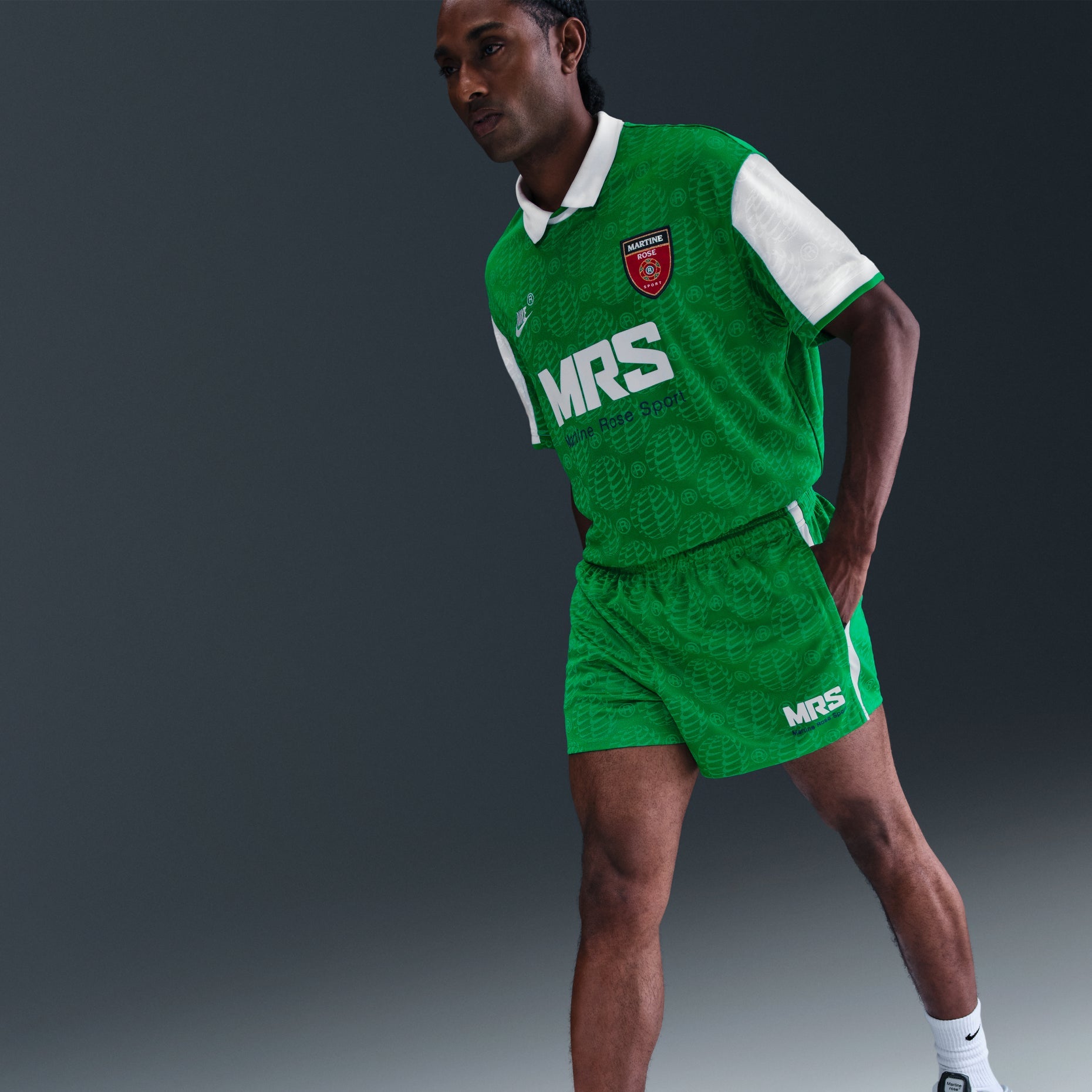 Nike x Martine Rose Football Shorts 'Green' HM9025-310