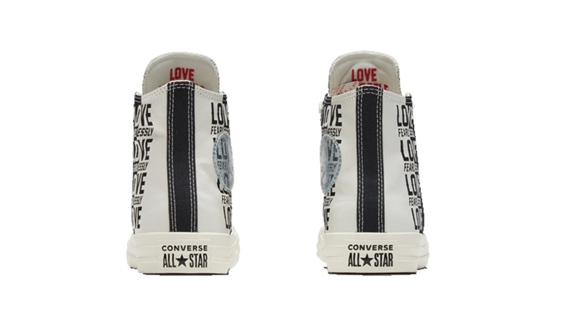 (WMNS) Converse Love Fearlessly Chuck Taylor All Star 'Black And White' 567309C