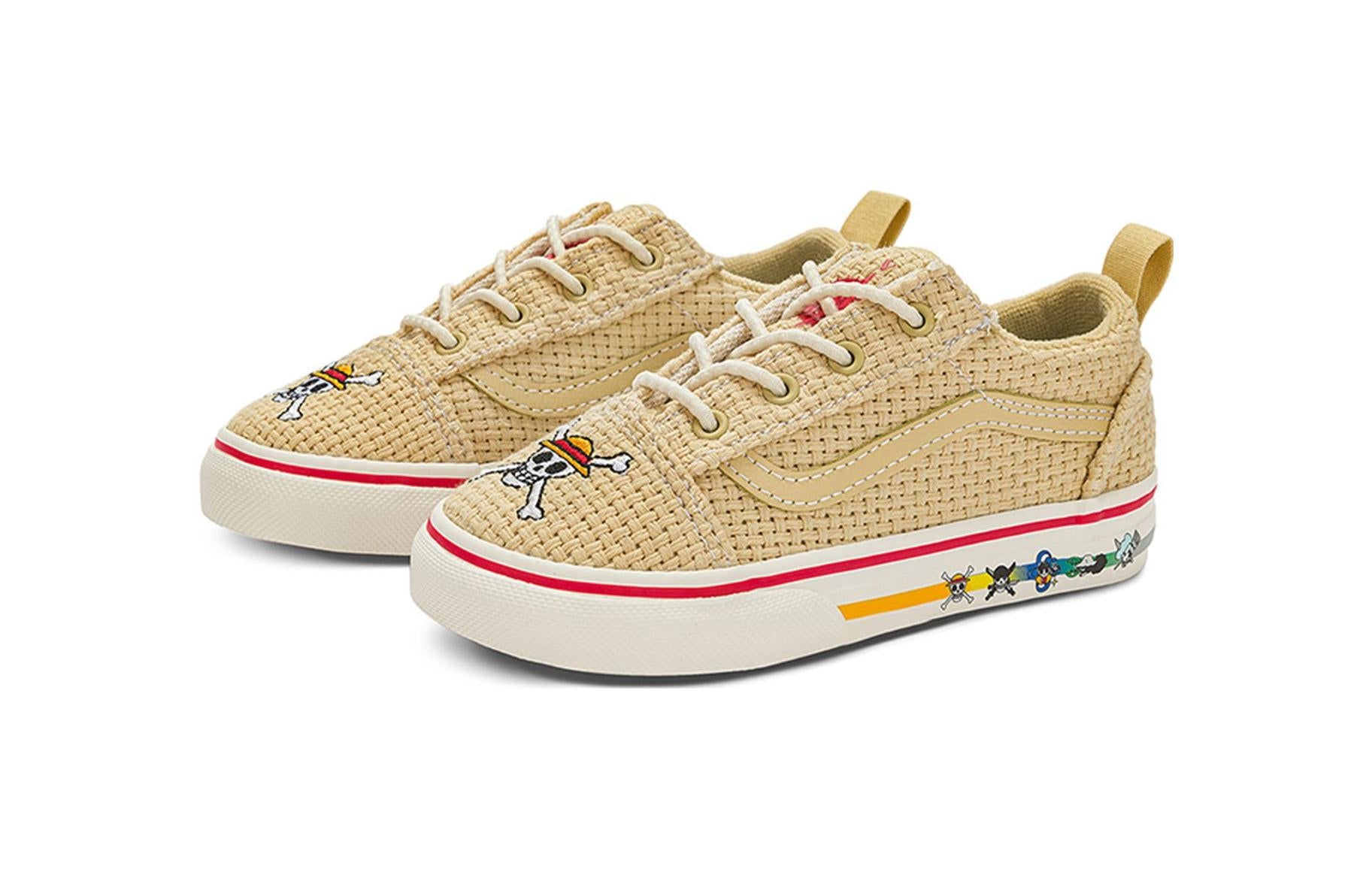 (TD) Vans Old Skool Elastic Lace x One Piece 'Straw Multi' VN0A4TZOBMB