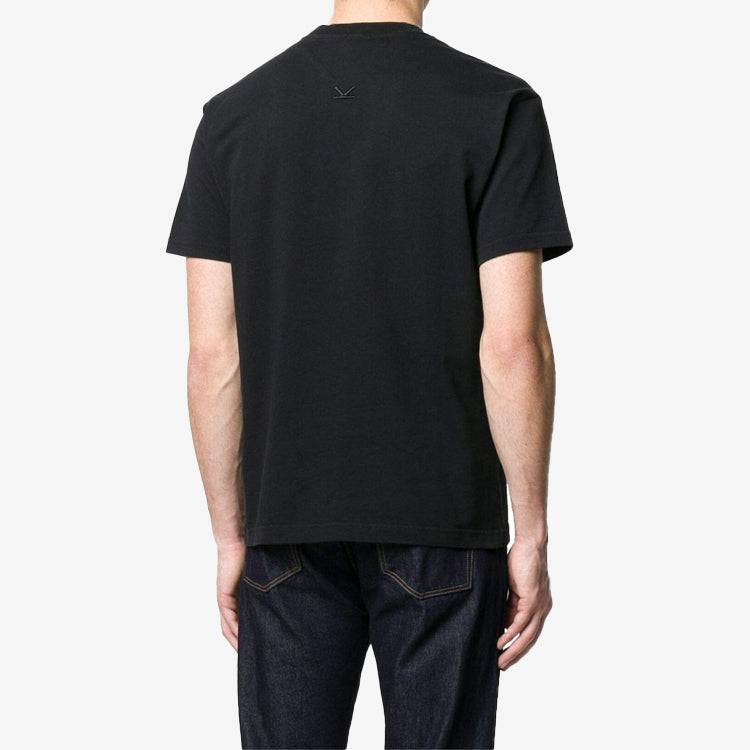 Men's KENZO Logo Cotton Round Neck Short Sleeve Black FA5-5TS043-4SD-99