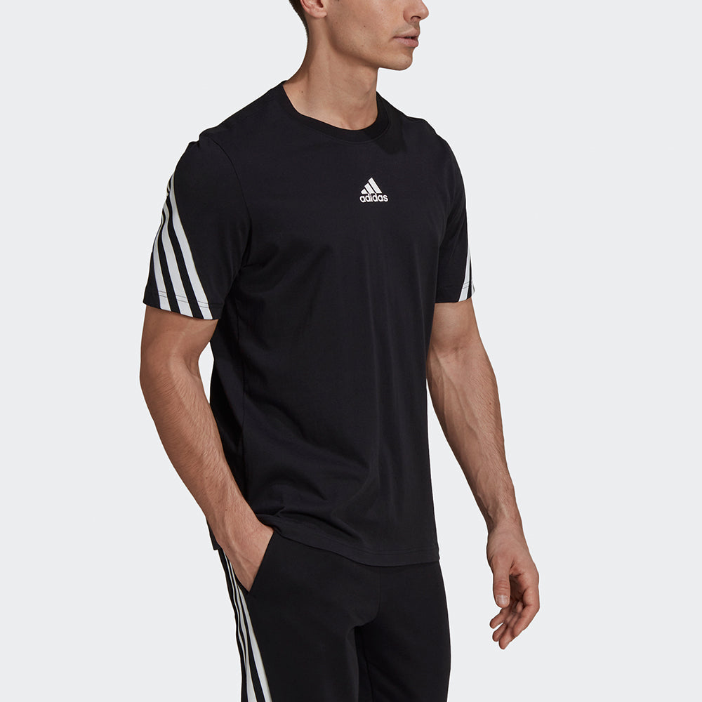 adidas M 3s Tape Tee Printing Sports Short Sleeve Black GP4118
