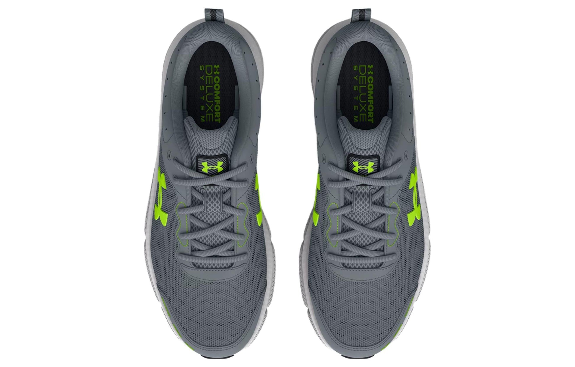 Under Armour Charged Assert 10 4E Wide 'Gravel Lime Surge' 3026176-101