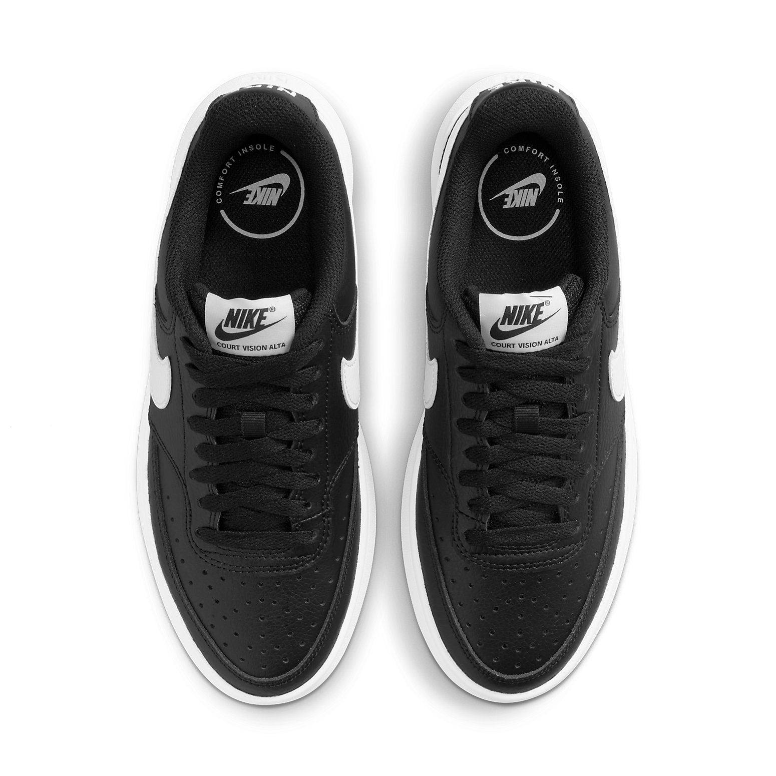 (WMNS) Nike Court Vision Alta 'Black White' DM0113-002