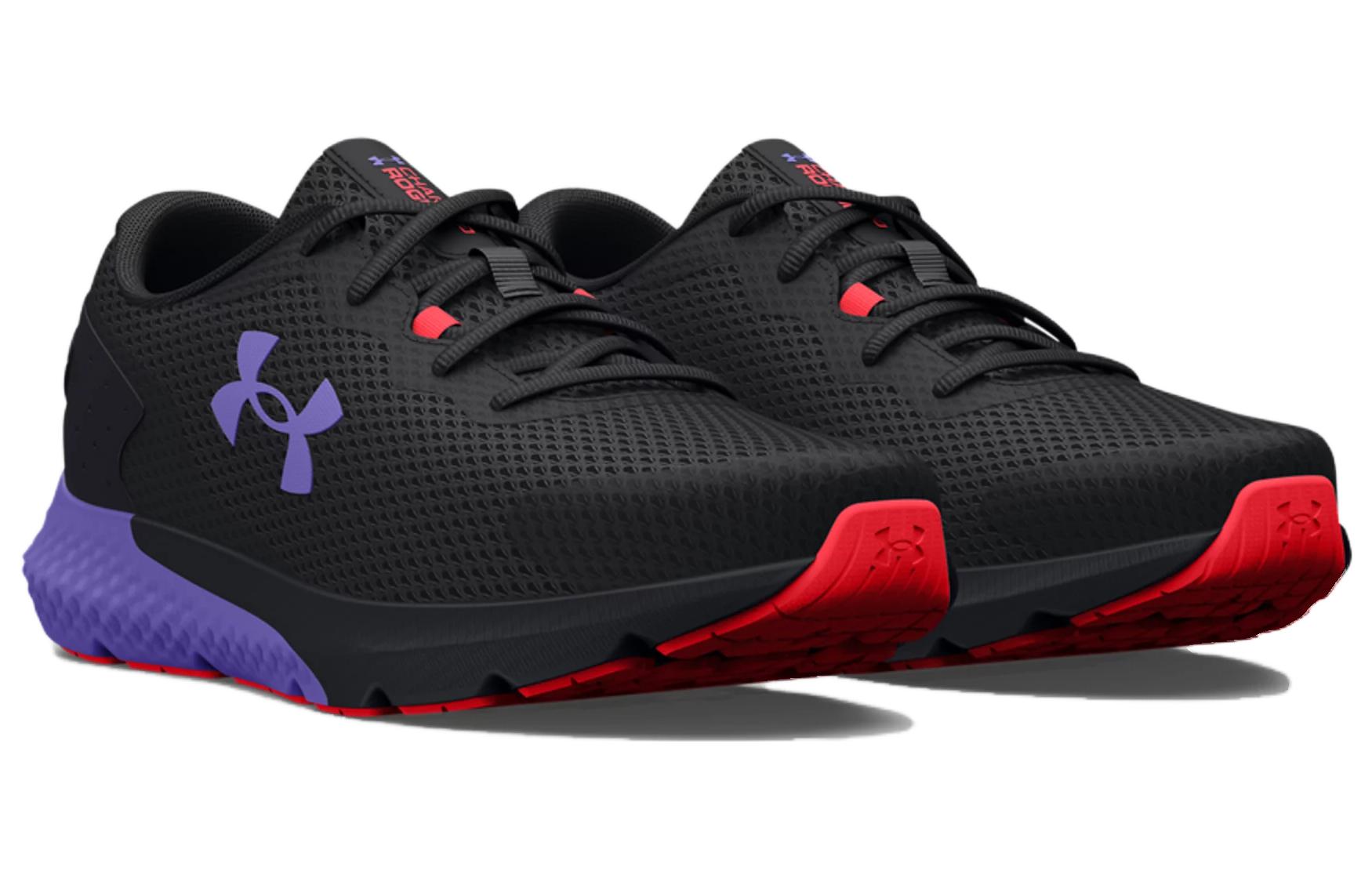 (WMNS) Under Armour Charged Rogue 3 'Black Violet Storm' 3024888-002