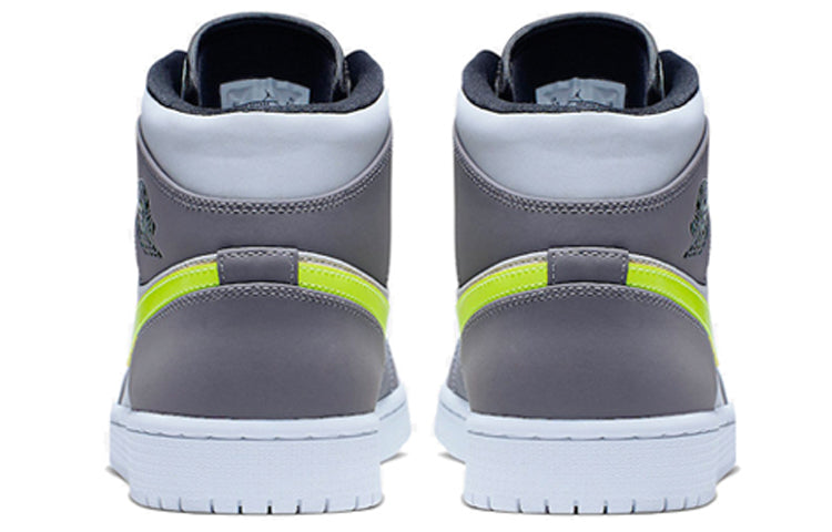 Air Jordan 1 Mid 'Gunsmoke Volt' 554724-072