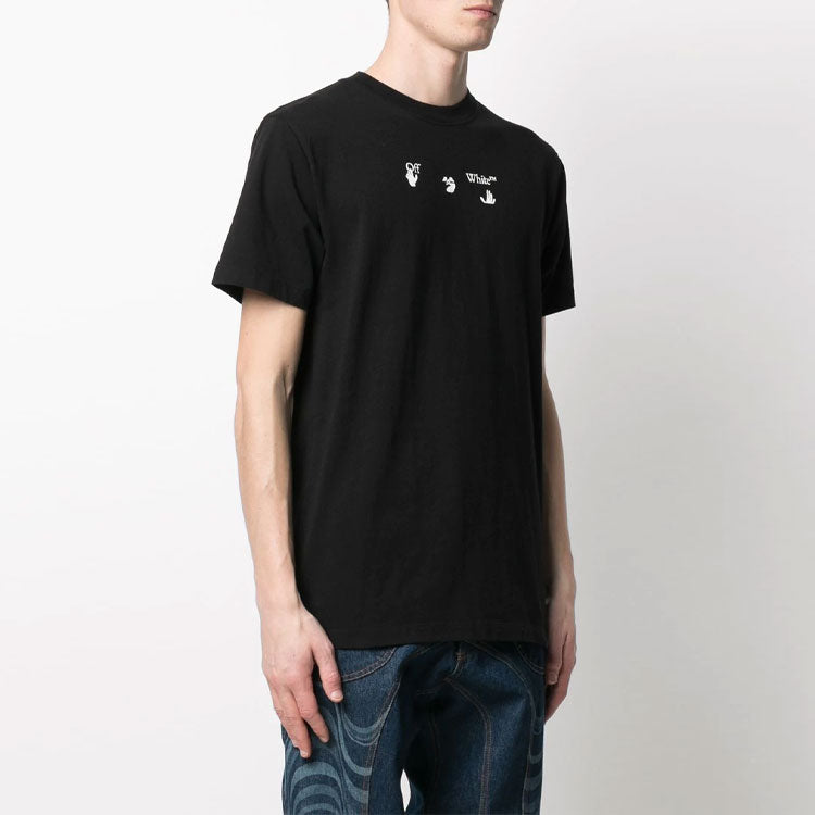 Off-White Marker Slim Tee 'Black' OMAA027S21JER0061045
