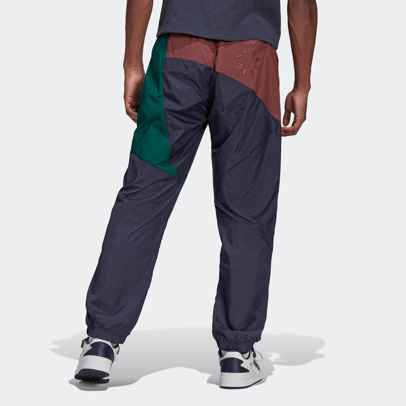 Men's adidas originals Bld Cb Tp Shadow Logo Splicing Bundle Feet Sports Pants/Trousers/Joggers Autumn Navy Blue HC4501