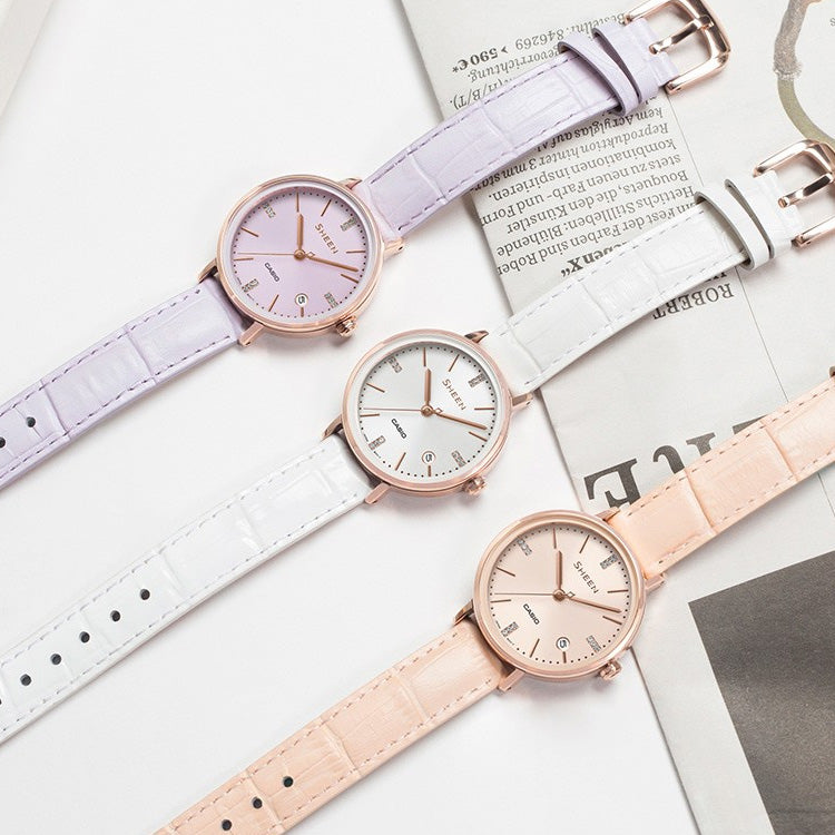 Casio Sheen Elegant Analog Watch 'Pink Gold' SHE-4048PGL-6A