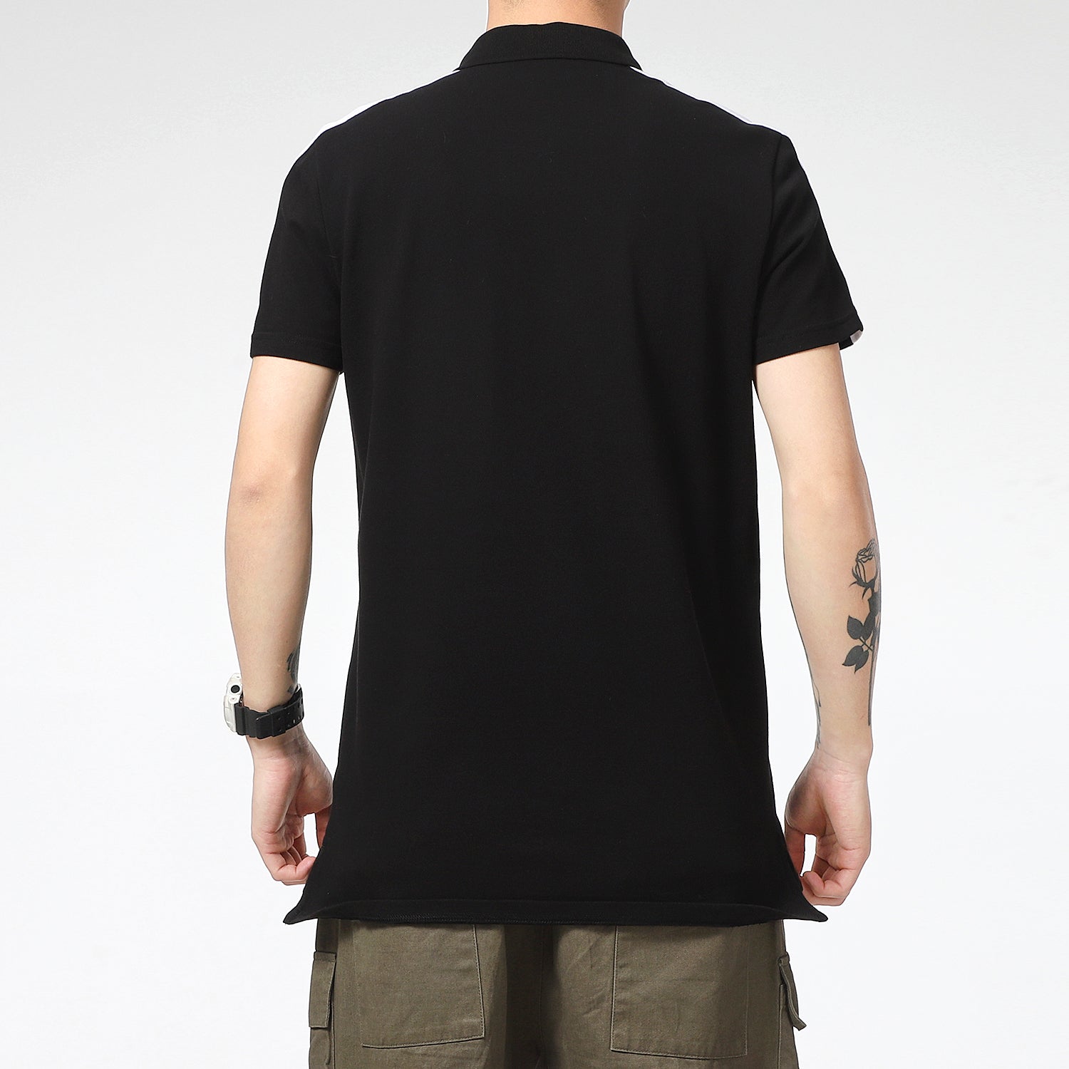 PUMA Iconic T7 Polo Shirt 'Black White' 532290-01