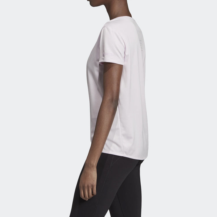 (WMNS) adidas Climachill Training Sports Round Neck Short Sleeve 'Pink' EI6384
