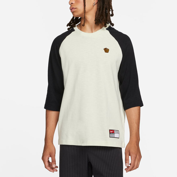Nike SB Colorblock Round Neck Pullover Three-Quarter Sleeve T-Shirt Unisex Gray DV1726-050