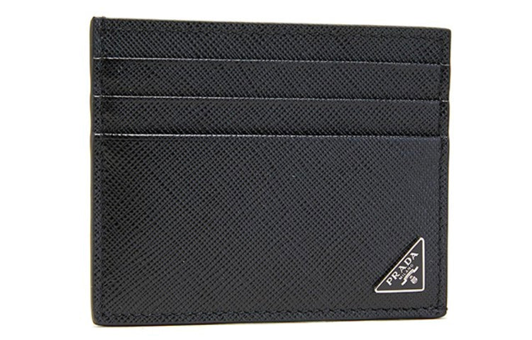 PRADA SS26 Saffiano Leather Card Holder 'Black' 2MC223-QHH-F0002