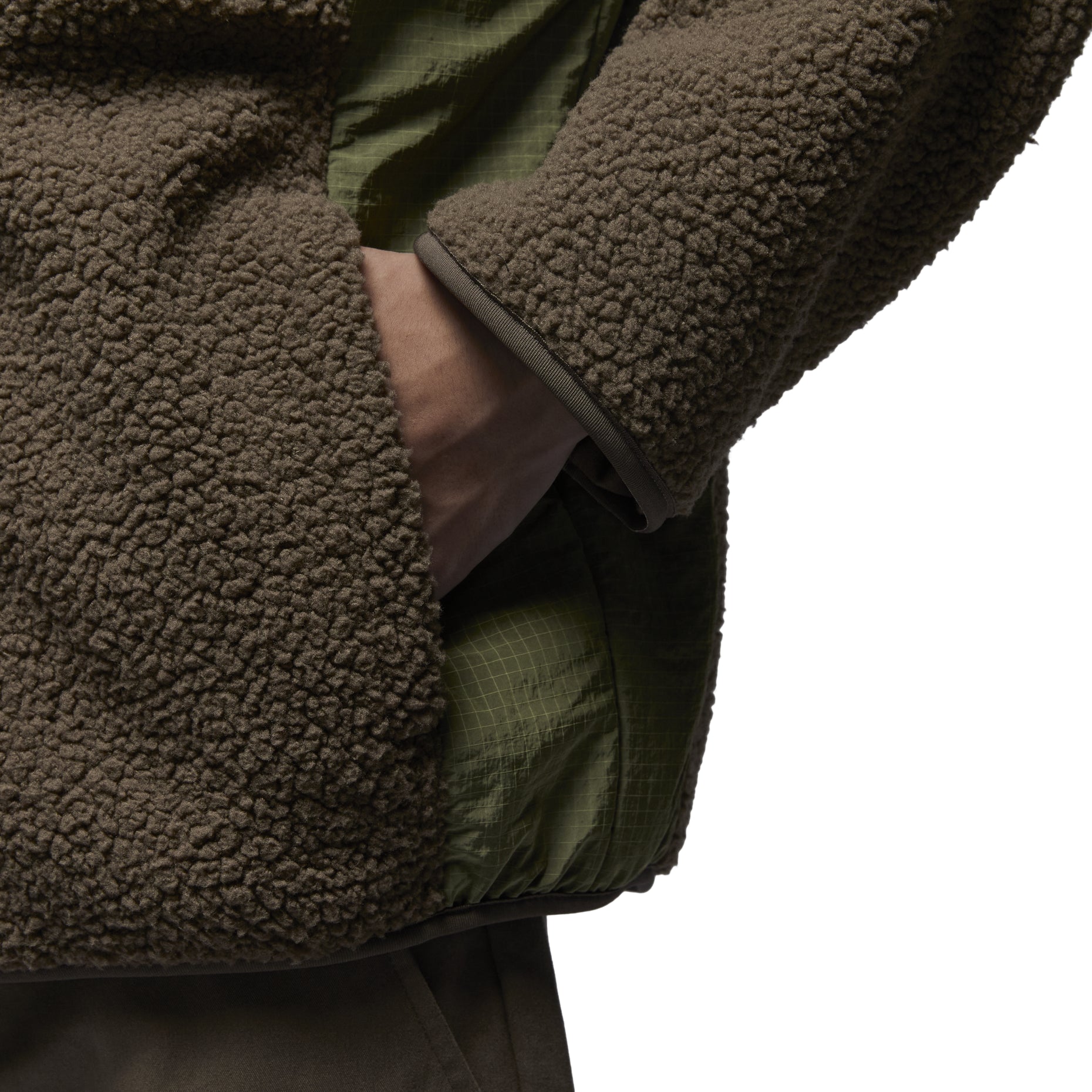 Air Jordan Long Sleeves Fleece Jacket 'Brown' FV8450-274