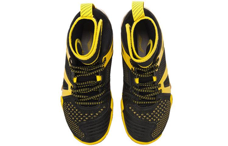 (WMNS) Li-Ning Saga Hi 'Black Yellow' AYAM004-2