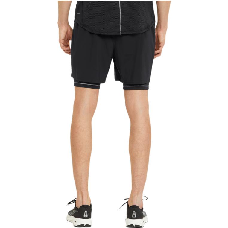 PUMA Graphic 2-In-1 5 Running Shorts 'Black' 521049-51