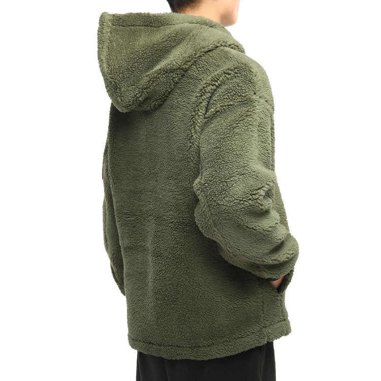 PUMA Classics Winter Sherpa Hoodie Jacket 'Olivegreen' 530271-64
