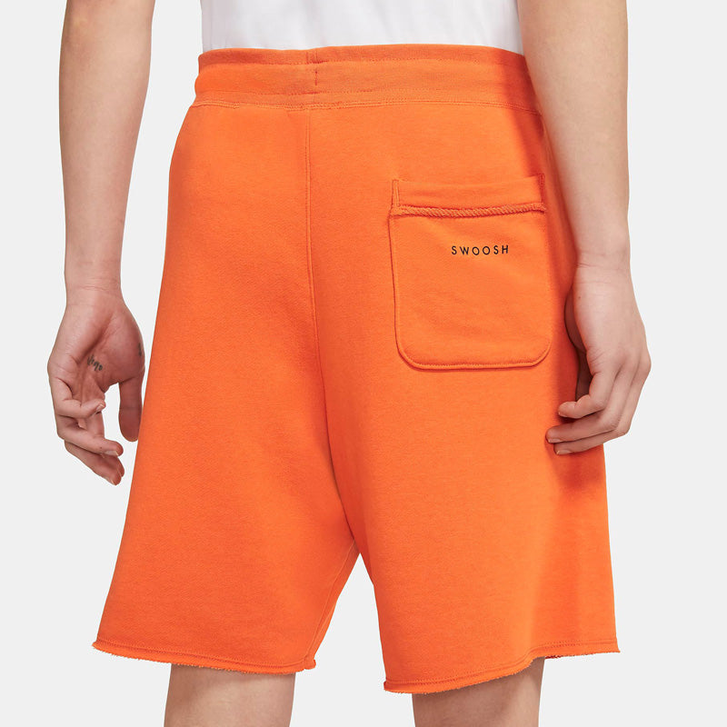 Nike Sportswear Swoosh Logo Printing Knit Sports Shorts Orange DJ5373-801