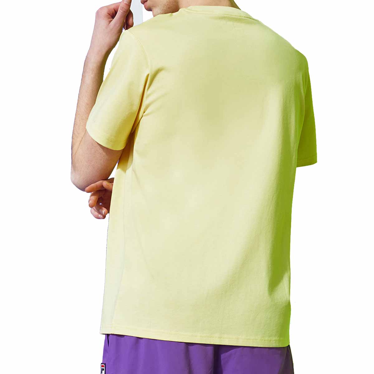 FILA FUSION Basic Round Neck Short Sleeve Couple Style Yellow T11M026101F-YE