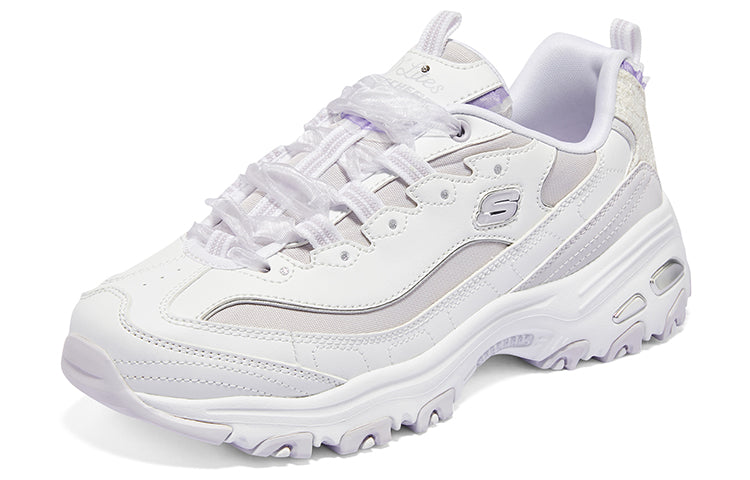 (WMNS) Skechers D'Lites 1.0 'White Purple' 896738-WLV