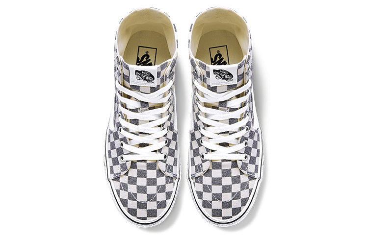 Vans SK8-HI Tapered Grey/White Washed Checkboard VN0A4U16HQE