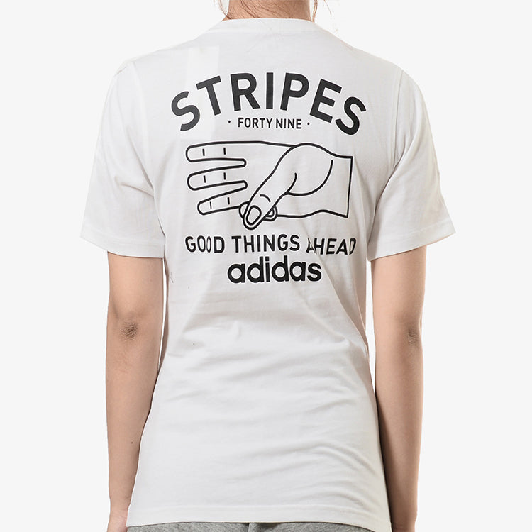 (WMNS) adidas neo Sports Training Round Neck Short Sleeve White EA0329