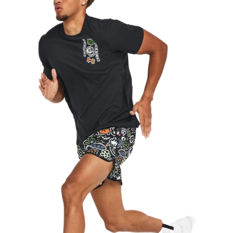 Under Armour Day of the Dead Hiit Woven Training Shorts 'Black Multi' 1382108-001