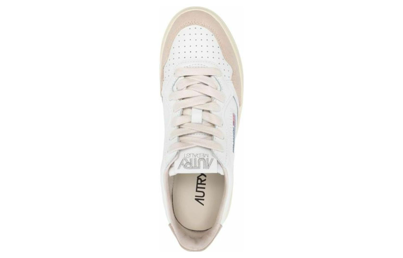 (WMNS) AUTRY Medalist Low Leather and Suede 'White Beige' AULW-LS58