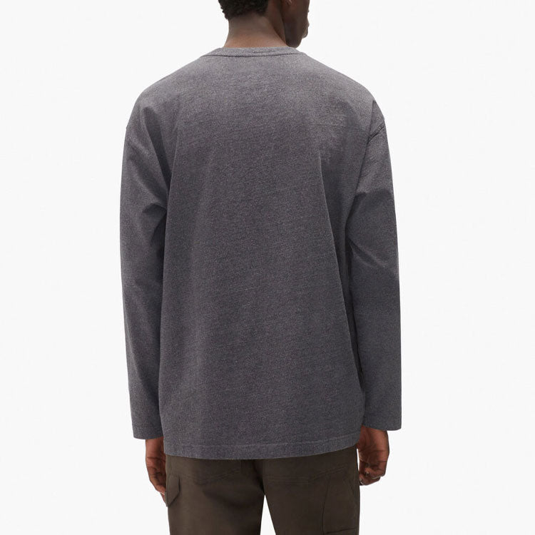 Men's KENZO FW21 Tiger Head Printing Casual Round Neck Long Sleeves Gray T-Shirt FB65TS197401-98