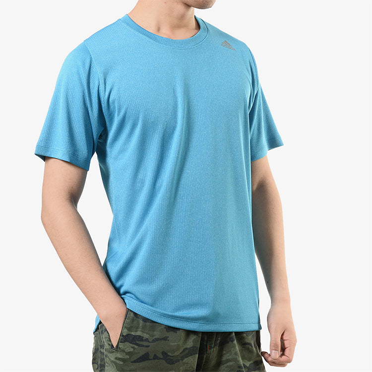 adidas Logo Training Sports Short Sleeve Blue DX0794