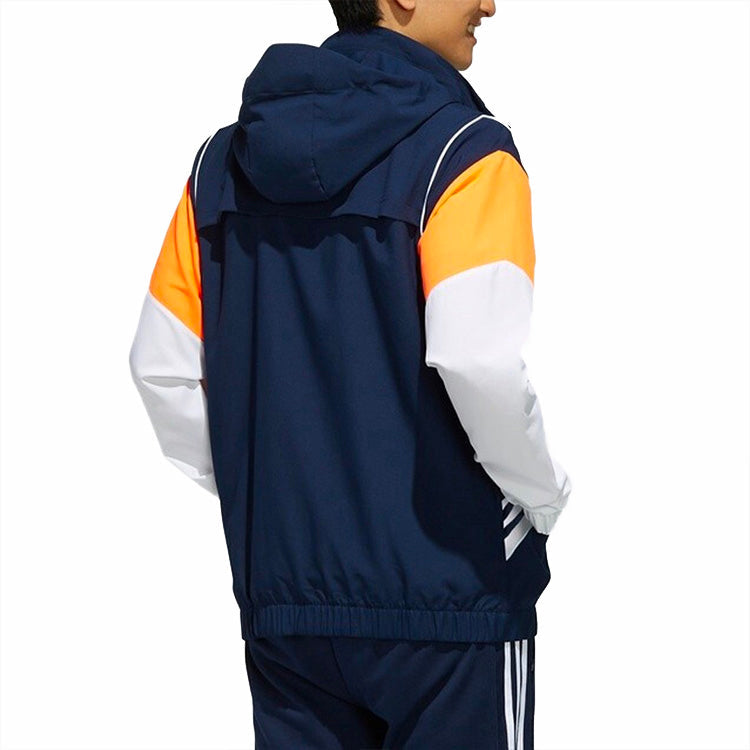 adidas neo M CS CLBLCKD WB Casual Sports Hooded Jacket Navy Blue FK3493