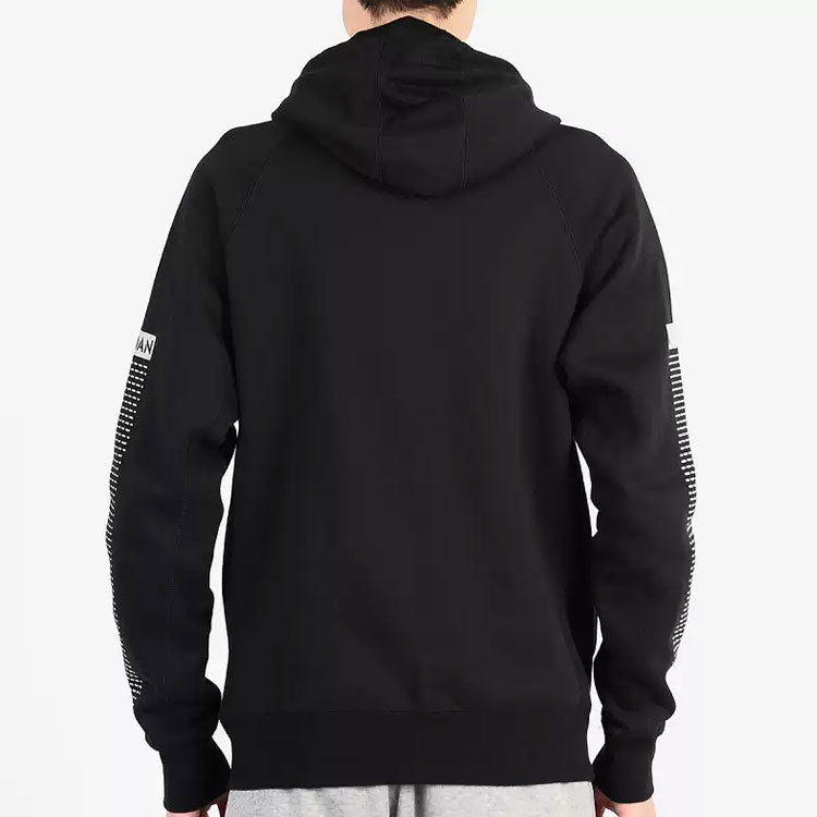 Men's Air Jordan Numeric Printing Zipper Sports Jacket Black 872855-010