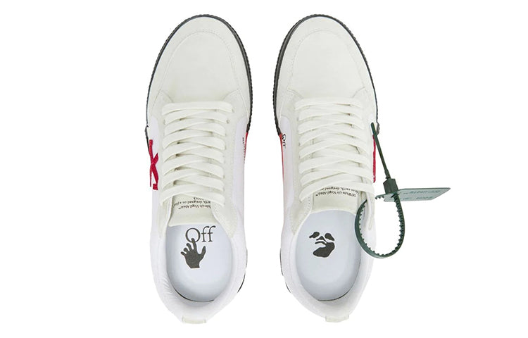 Off-White Vulc Low SS22 'White Red Black' OMIA085S22LEA0010125