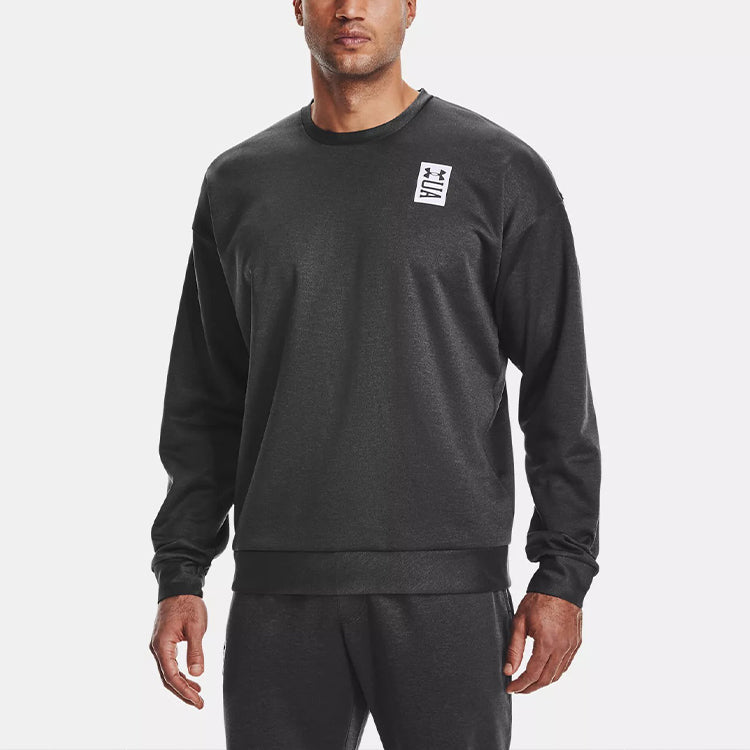Men's Under Armour Recover Round Neck Training Loose Sports Gray 1361757-001