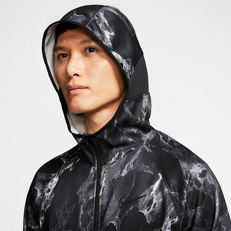 Nike Spotlight Marbled Fullzip Hoodie 'Black' BV9351-010