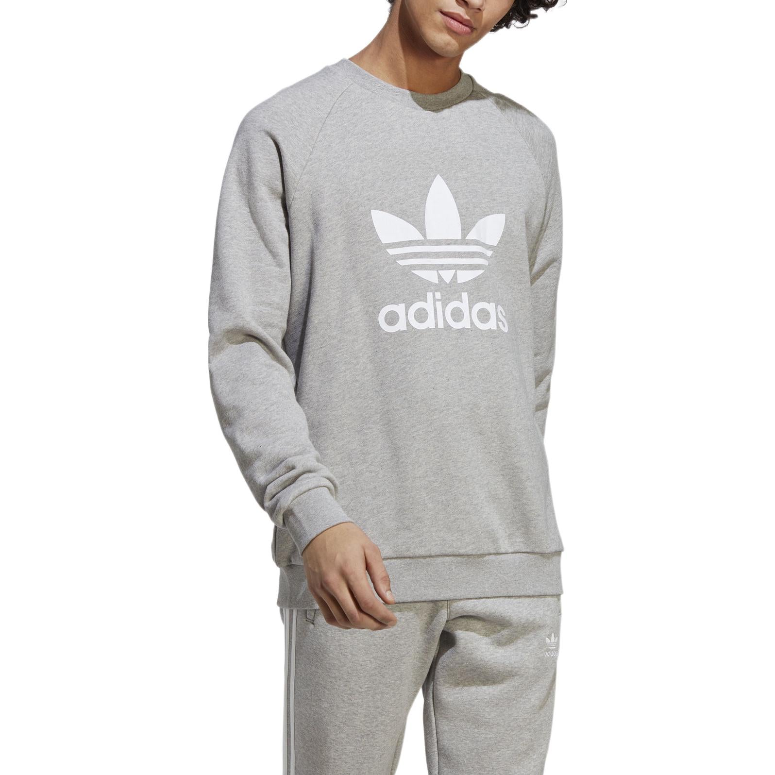 adidas originals Adicolor Classics Trefoil Crewneck Sweatshirt 'Grey' IA4857