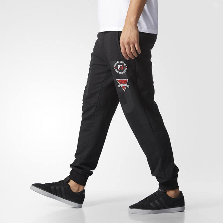adidas Neo Graphic Sweatpants 'Black' AY9693