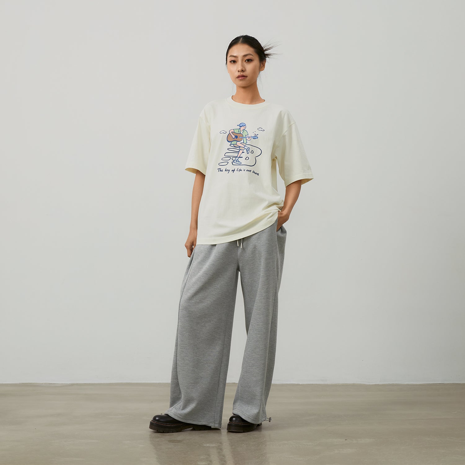 New Balance x PK Guitar Graphic T-Shirt Asia Sizing 'Ivory' NEE26021-IV