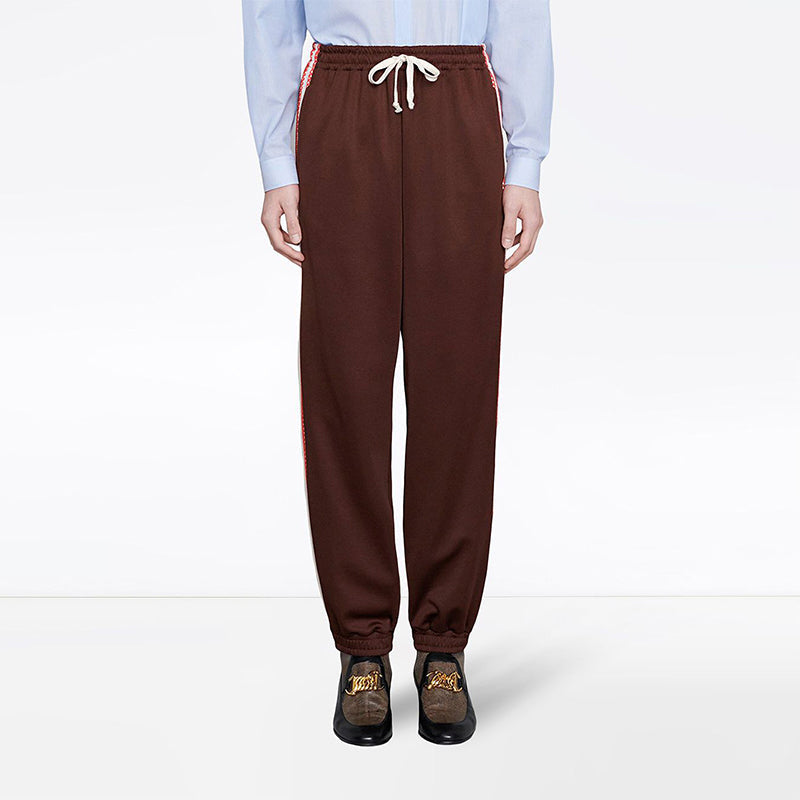 Gucci Jogging pant with G rhombus patch 'Maroon' 587398-XJBOJ-2073