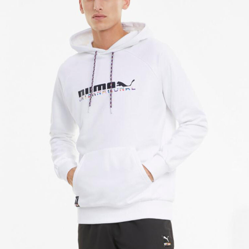 PUMA International Graphic Hoodie 'White Grey' 531329-02