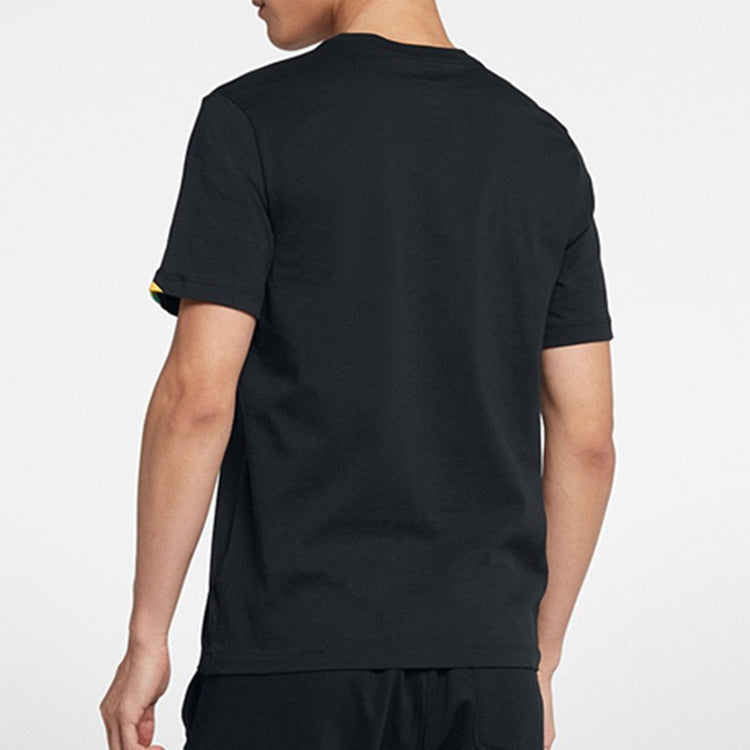 Nike Sportswear Big Swoosh Tee Black Background Hook Short Sleeve Male CI9348-010