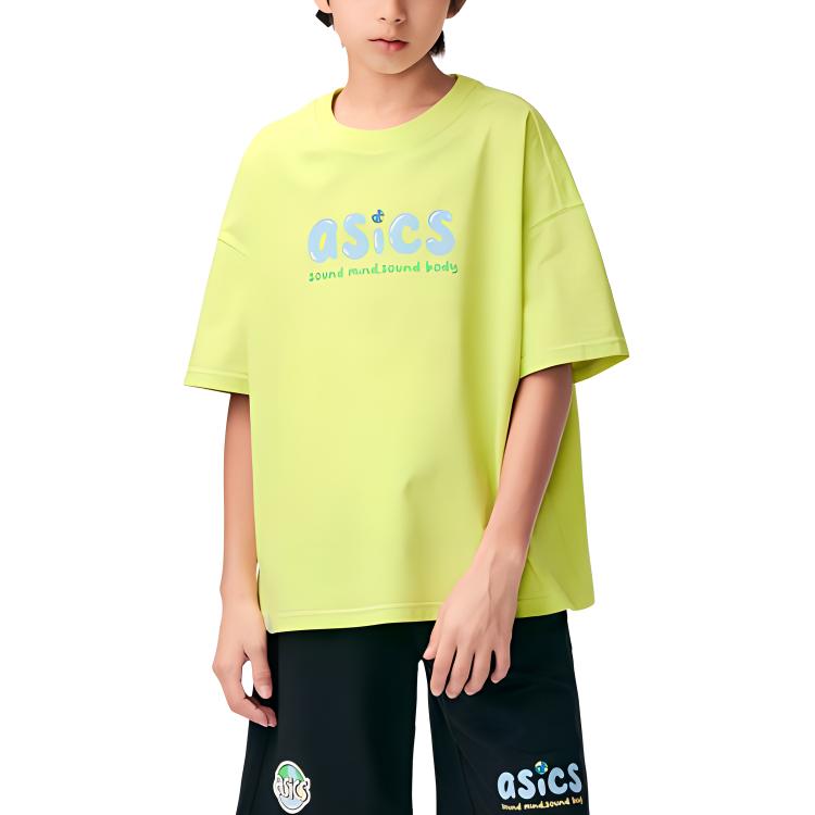 (GS) ASICS Logo T-Shirt 'Green' 332241173020-752