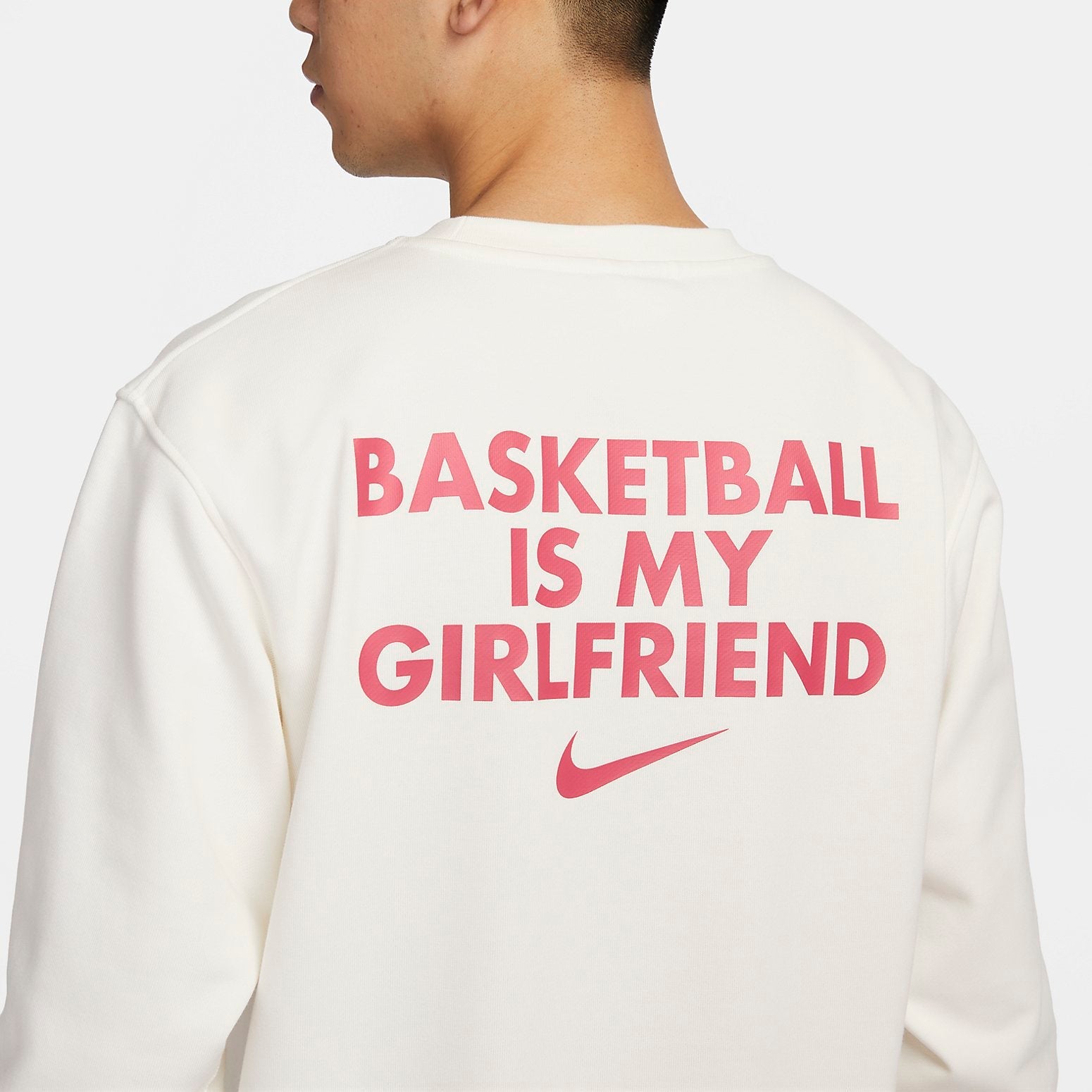 Nike Valentine's Day graphic Sweatshirt 'White Pink' HF1115-100