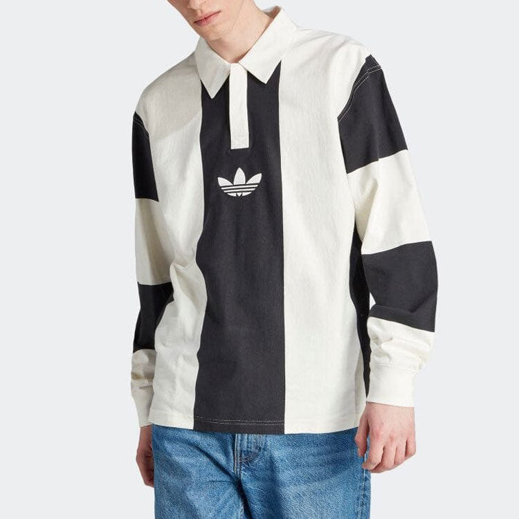 adidas originals Hack Rugb Polo T-Shirts 'White Black' HZ0708