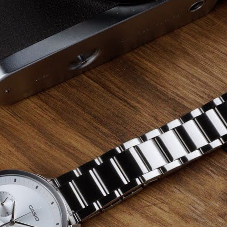 Casio Dress Analog Watch 'Black Silver Metallic' MTP-B305D-7EV