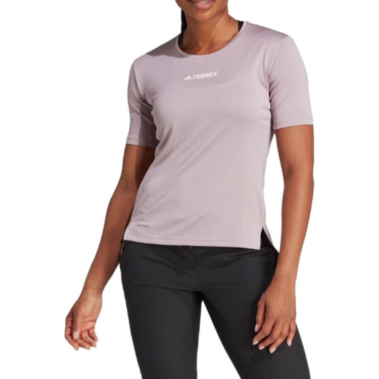 (WMNS) adidas Terrex Multi T-shirt Asia Sizing 'Light Purple' IS0691