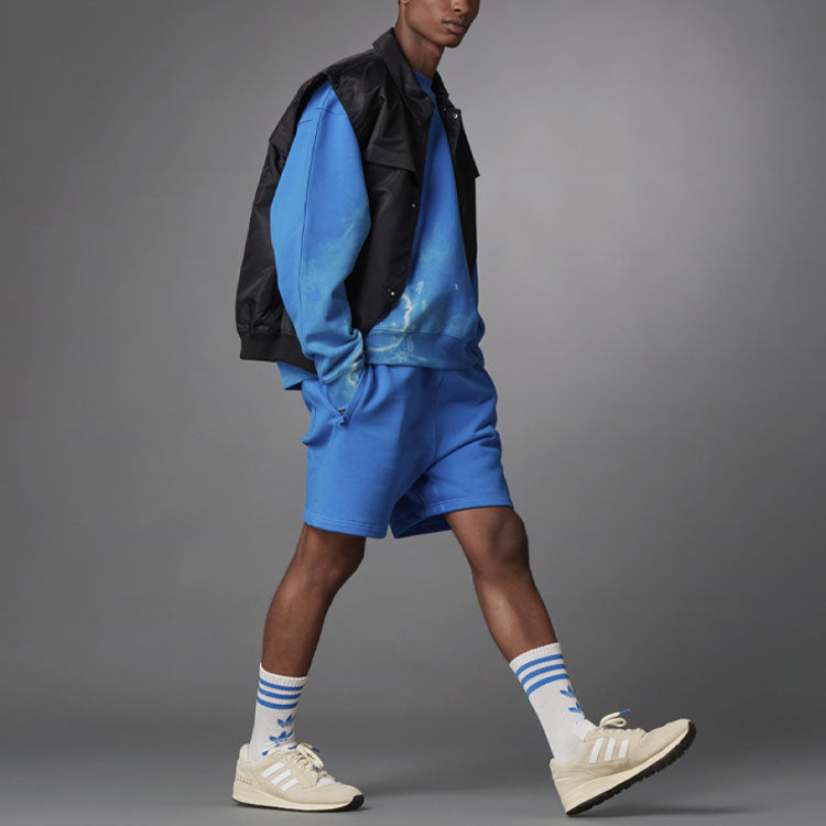 Men's adidas originals Tie Dye Round Neck Sports Blue H33453