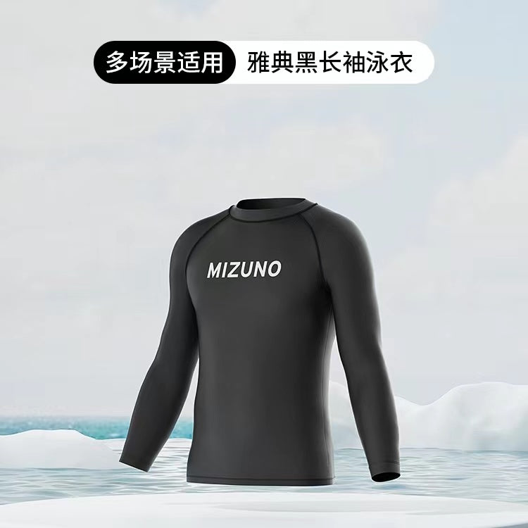 Mizuno Long Sleeve Swimsuit 'Black' N2CA3109