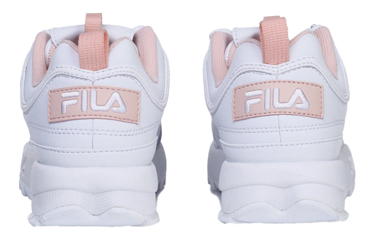 (WMNS) FILA Disruptor2 Series Chunky Sneakers White/Pink FS1HTB1074X_WPK